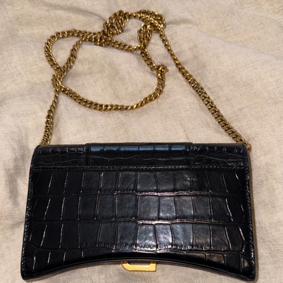 Black Balenciaga Crossbody Hourglass Bag - Picture 3 of 7